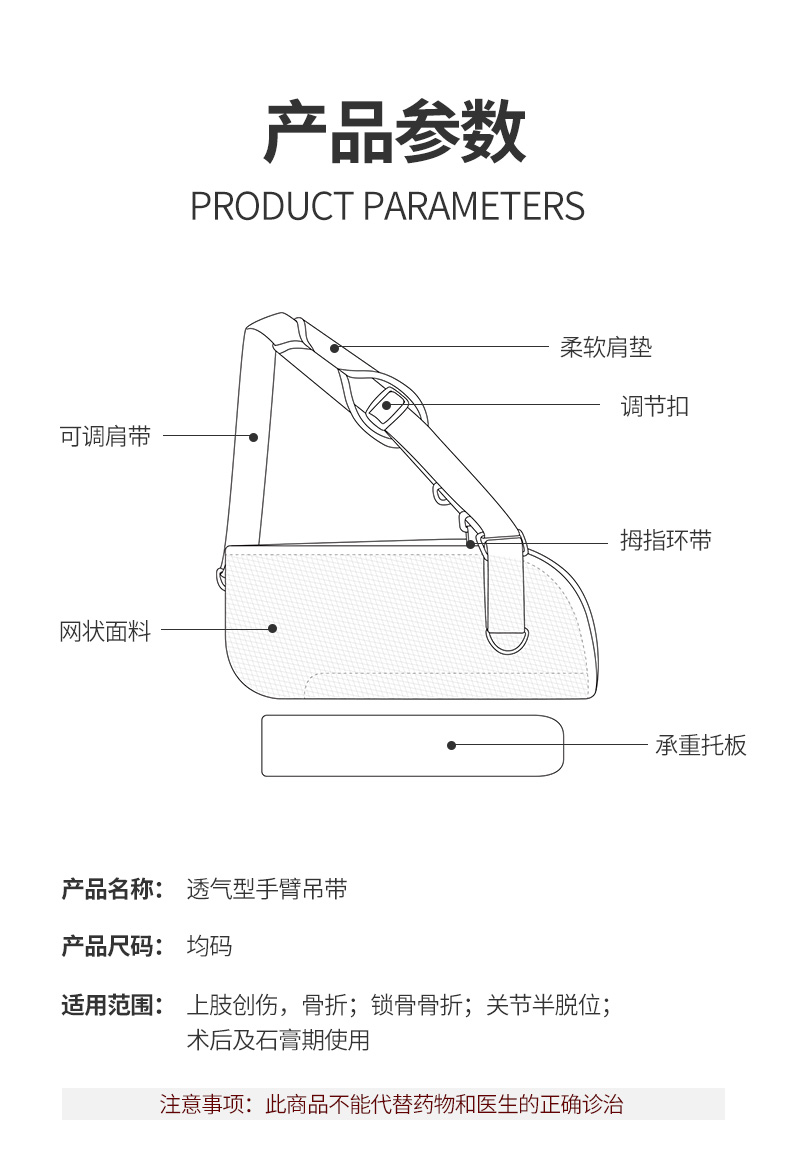 前臂吊带使用图解图片